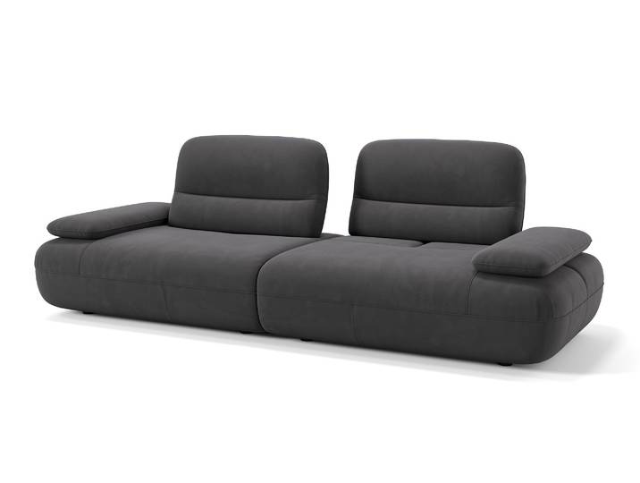 Designsofa DUBAI Stoffsofa Stoffcouch mit Sitzverstellung