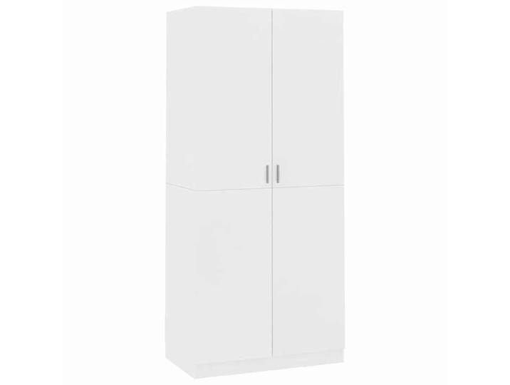 @FRENCH Garde-robe - Armoire de chambre - Porte-vetement - Blanc 90 x 52 x 200cm - Bois d'ingénierie - Armoire de rangement 92869