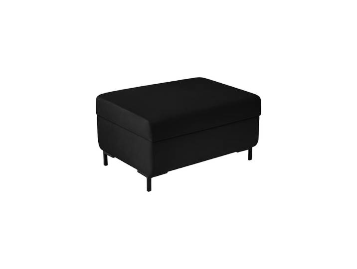 Design Sitzpouf „Yanis“ Samt Schwarz CXL by Christian Lacroix