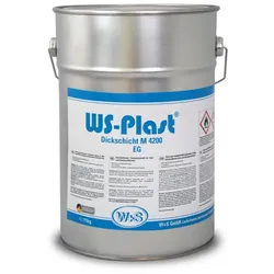 WS-Plast Dickschicht M4200 EG 1K Flüssigkunststoff Eisenglimmer, 11kg schwarzglimmer EG