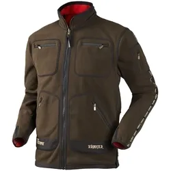 Härkila Herren Kamko Jagdfleecejacke - S - brown/red
