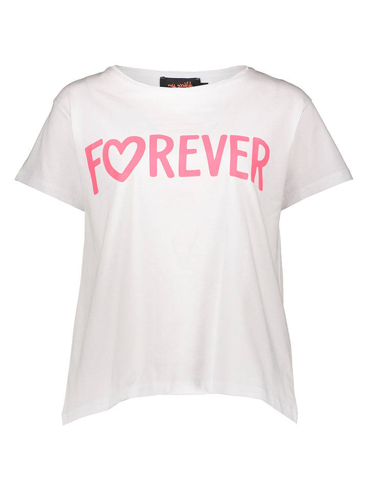 miss goodlife Shirt "Forever" in Weiß - L