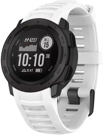 INF Garmin Instinct 2 Silikon-Uhrenarmband Weiß