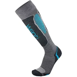 Wapiti, Unisex, Sportsocken, Ski W06 Merino Comfort Socken (39 - 41), Grau