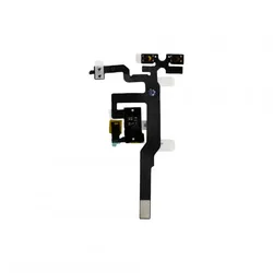 Kopfhörer Buchse und Volume-Mute Button mit Flex Kabel  iP4S, schwarz