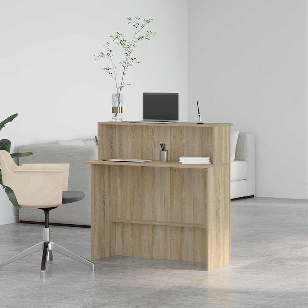 17 Stories Sherilynn Standing Desk Sonoma Oak