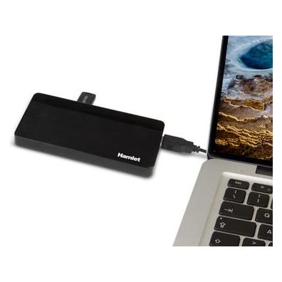Hamlet XHUB70036 USB 3.2 Gen 1 (3.1 Gen 1) Typ-B Schnittstellen-Hub 5000 Mbit/s Schwarz (USB-B, 7 Ports) (XHUB70036)
