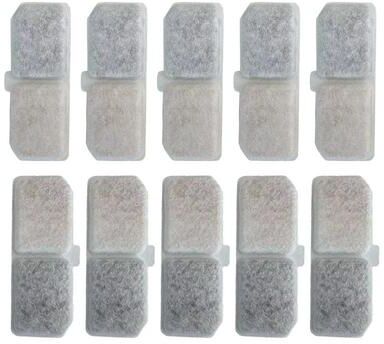 Uplifted Finds Replacement Activated Carbon And Sponge Filters For Stainless Steel Cat Water Fountain 10 Pcs