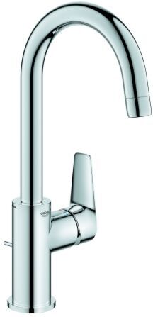 Grohe BauEdge Waschtischarmatur 23760001 1/2", L-Size, mit Ablaufgarnitur, Temperaturbegrenzer, chrom