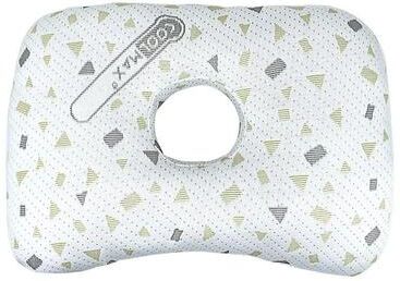 Uplift Picks Bamboo Fiber Orthopedic Ear Pillow For Side Sleepers With Pressure Relief Design dark Gray
