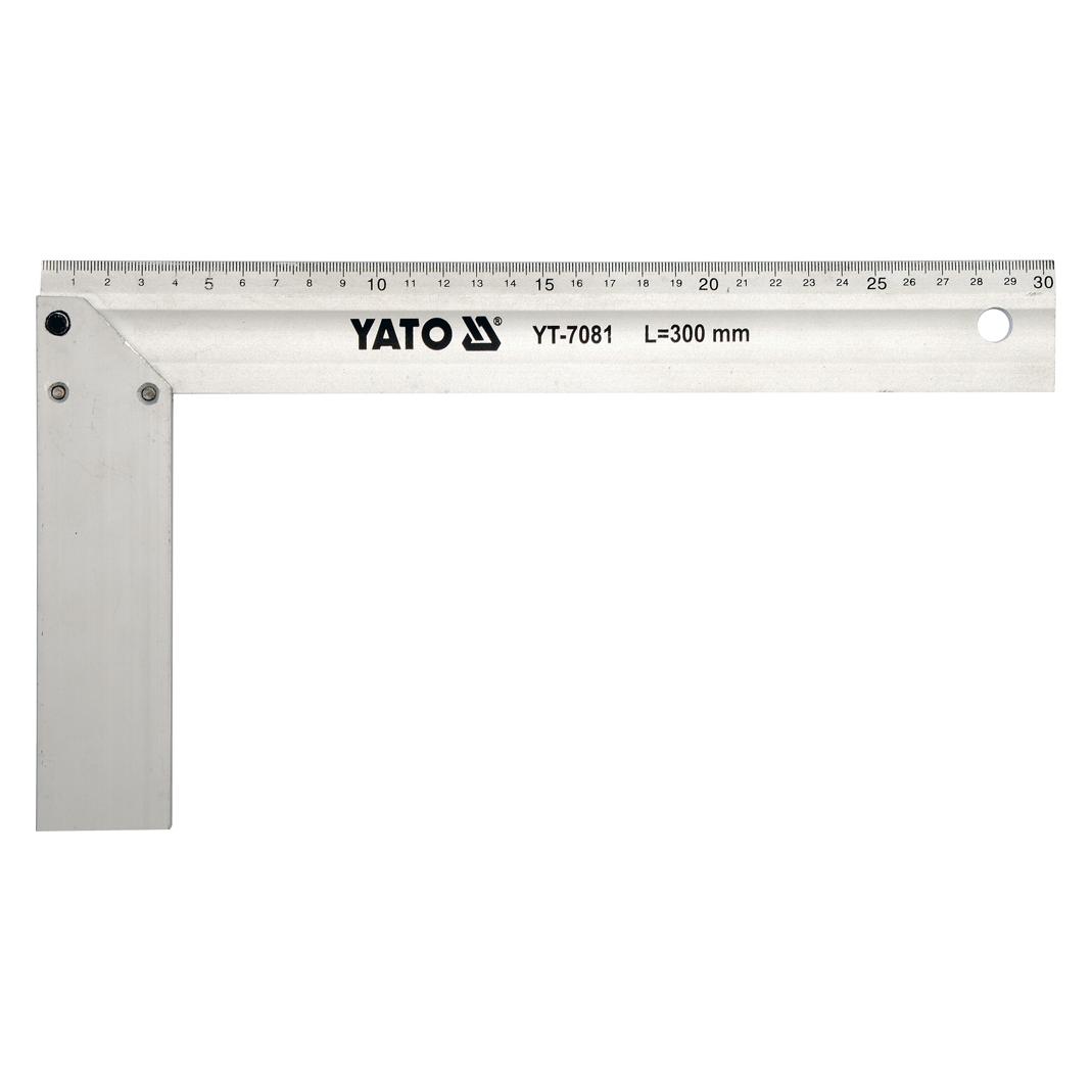 Yato YT-7082 Lineal Schreibtisch-Lineal Aluminium (e) (35 cm, Aluminium) (YT-7082)