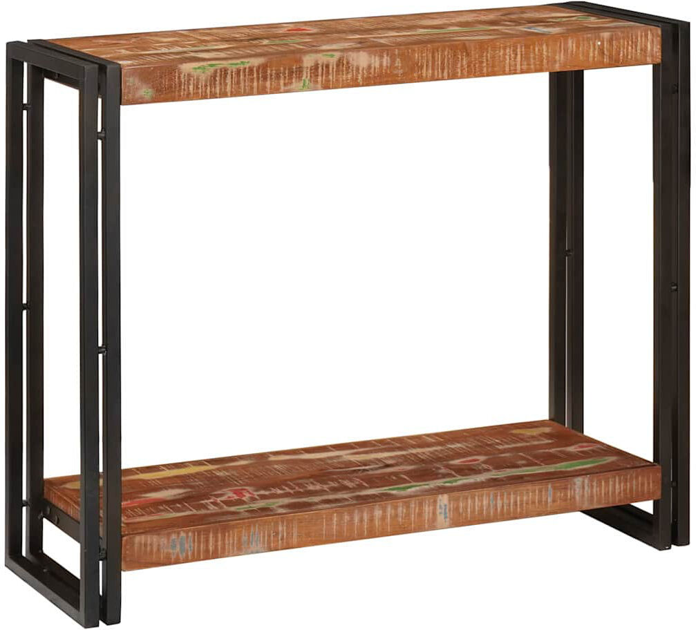 Borough Wharf Solid Wood Console Table Multicolour 75cm H x 90cm W x 33cm D