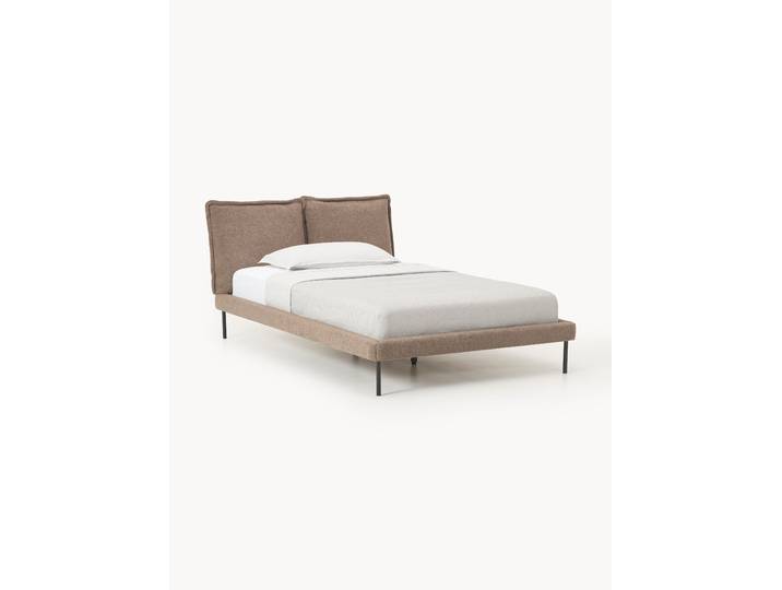 Lit matelassé en peluche-bouclette Amelia