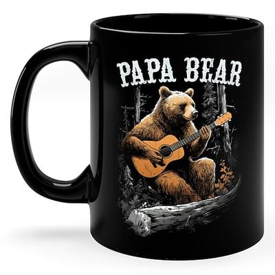 Lustige Geschenktasse für Papa, Vatertagsüberraschung, Keramik-Kaffeetasse mit Papa-Bär-Motiv, Geschenktasse für Papa, Opa