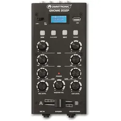 Omnitronic Gnome-202P (Studio- und Livemixer), Mischpult, Schwarz