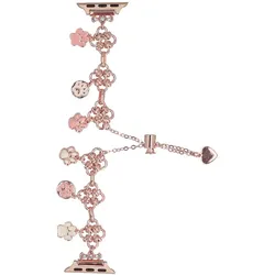 Neue Armbanduhr GlacierX Slider Clasp Little Paws Charm Bracelet Roségold für Apple Watch 38/40/41mm Roségold