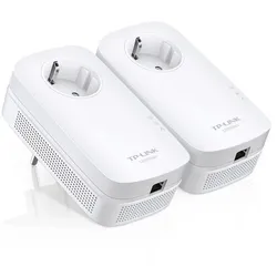 TP-LINK TL-PA8010PKIT AV1200 Gigabit Powerline Starterkit mit Frontsteckdose