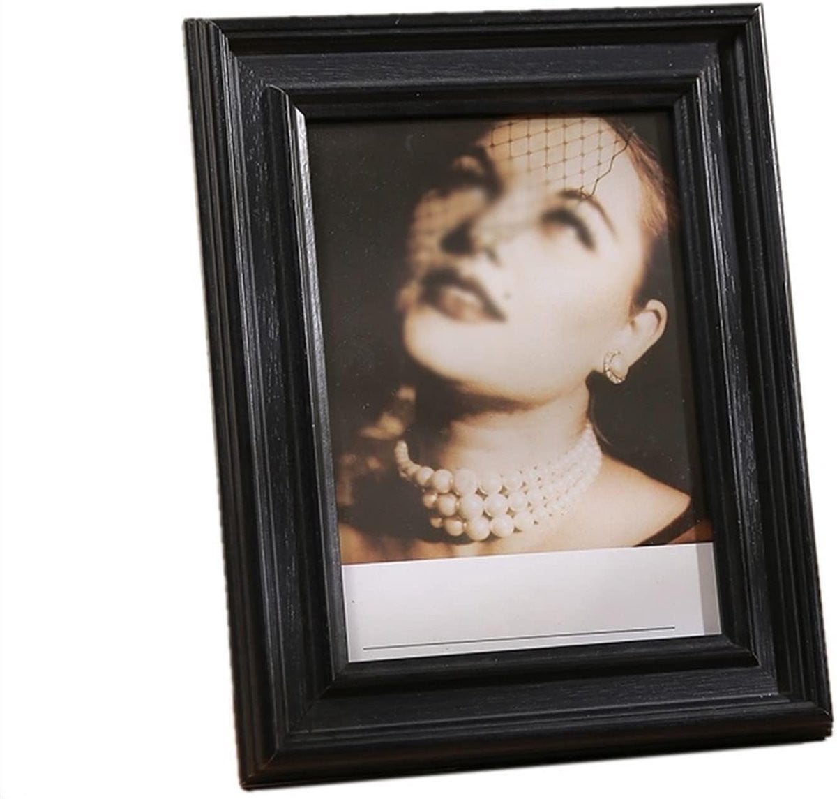 Houten fotolijst met verwisselbare passe-partout voor fotopresentatie, 8 inch