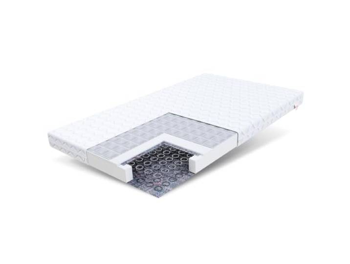 FDM Baby Natura 70 x 160 cm Bonellfederkernmatratze Buchweizen Matratze 14 cm Höhe Kindermatratze Härtegrad H3 (Mittelhart) Polyurethanschaum Bezug Zweiseitig Abnehmbar Waschbar