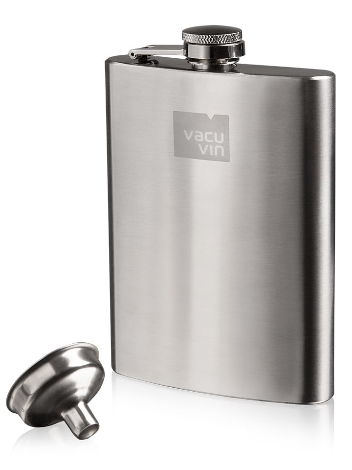 Vacu Vin Taschenflasche in Silber - 230 ml - onesize