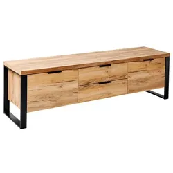 Jahnke TV-Lowboard Loop Holzoptik Braun Eiche