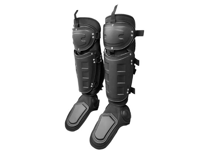 Protections d'armure de jambe tactiques, combinaisons d'armure de jambes de protection, fournitures de costumes anti-émeute, équipement de protection complet des jambes et des genouillères