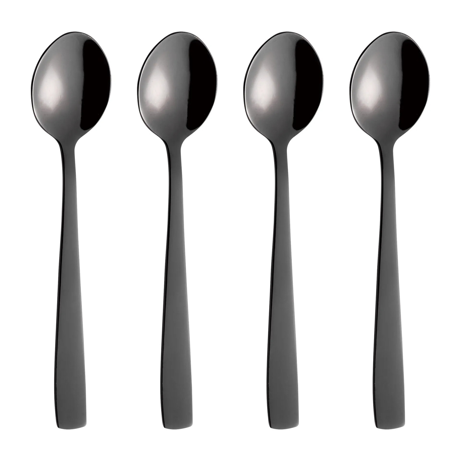 Aida Raw koffielepel 4-pack Zwart