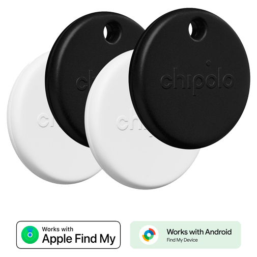 Chipolo POP Schwarz/Weiß - 4-Pack