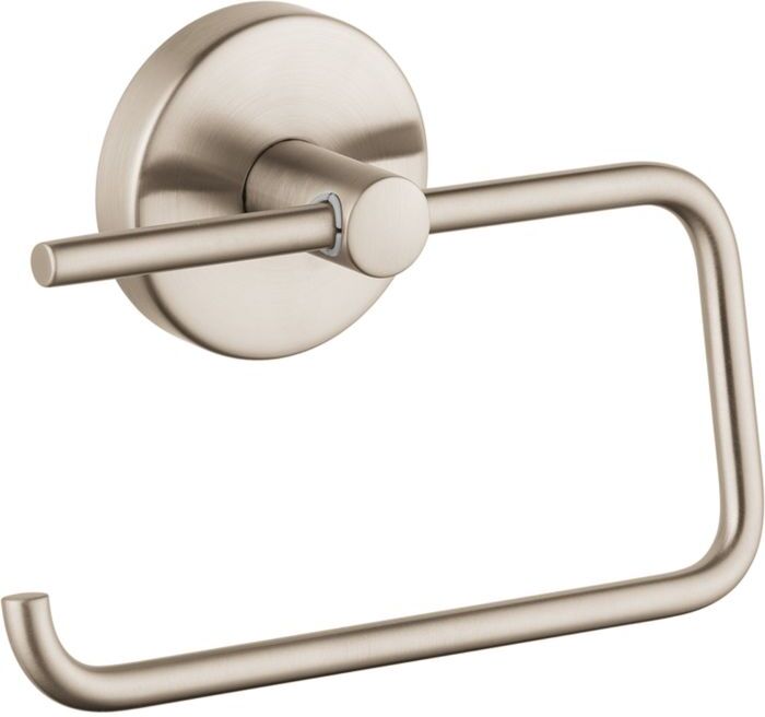 Hansgrohe Papierrollenhalter Logis 40526820 brushed nickel, Messing, ohne Deckel