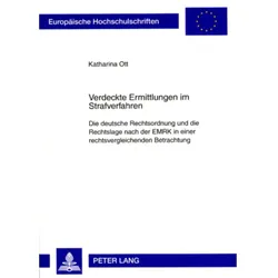 Verdeckte Ermittlungen im Strafverfahren, Fachbücher von Katharina Ott