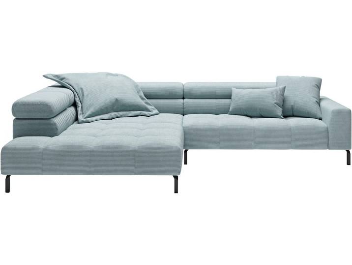 Home affaire Ecksofa Claya, 311 cm breit, L-Form, inkl. Kopfteilverstellung, mit elektrischem Sitzvorzug im Hauptelement
