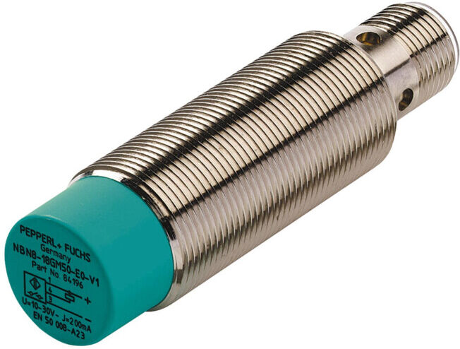 Pepperl+Fuchs Capteur M18x1 NJ8-18GM50-A2-V1 PNP 8mm DC connecteur acier inoxydable (222499)