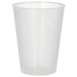 25 Mehrweg-Trinkbecher PP 0,2 l Ø 7,5 cm · 9,6 cm transluzent extra stabil