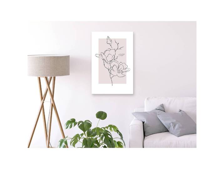 Tableau déco Creamy Magnolia Lin Beige 40 x 60cm