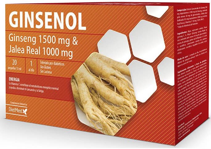 DietMed Ginsenol 20 Ampollas