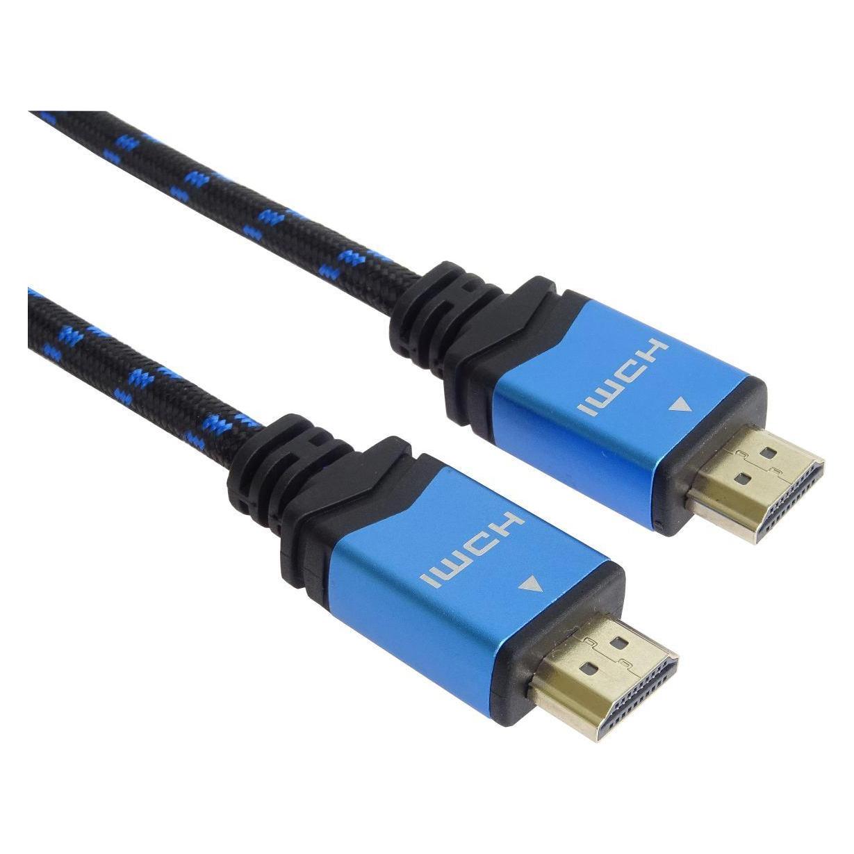 PremiumCord HDMI - HDMI Kabel 3m blau (kphdm2m3) (3 m) (kphdm2m3)