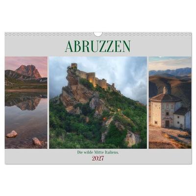 Abruzzen - Die wilde Mitte Italiens (Wandkalender 2027 DIN A3 quer), CALVENDO Monatskalender