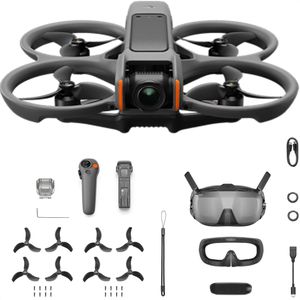 DJI Drohne Avata 2 Fly Smart Combo, mit FPV-Brille & Akku, 4K/60fps, 12MP Kamera, 23 min Flugzeit, 377 g
