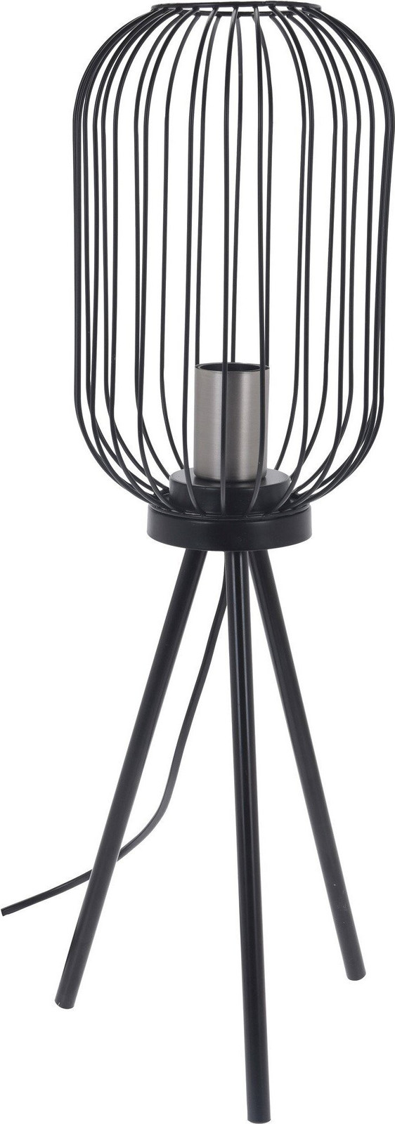 Koopman Zwarte Metalen Vloerlamp voor de Woonkamer