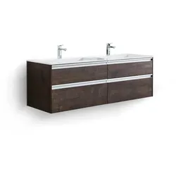 Puris Waschtischkombination New Xpression Holzoptik Braun Eiche