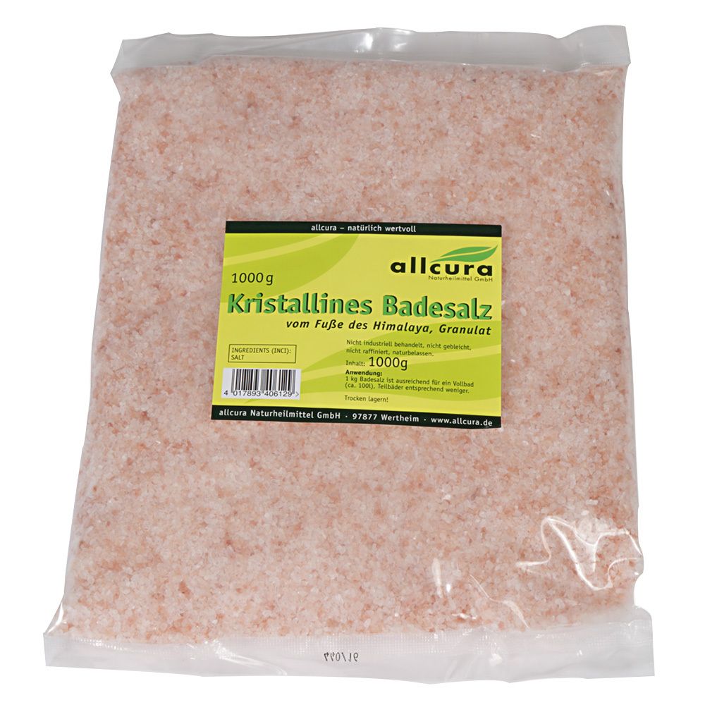 Kristallines Badesalz v.Fuße d.Himalaya 1000 g Salz