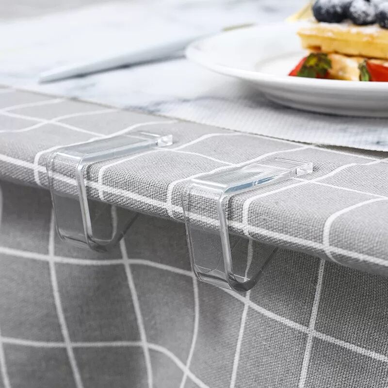 INF Große Tischdeckenklammern (8er-Pack) - Transparent L