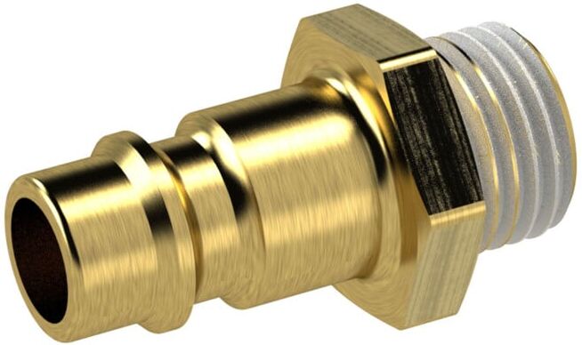 Riegler Nipple, DN 7,2 - 7,8, laiton brillant, filetage G 1/4 mâle, revêtement (243.50-EB)