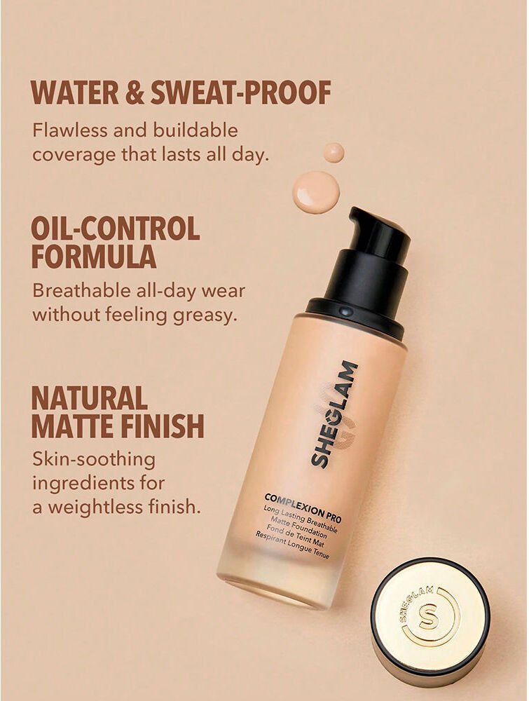 Sheglam Complexion Pro Base de longa duração com acabamento matte #Fair