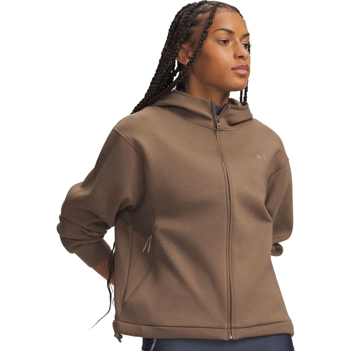 Under Armour Unstoppable Fleece Full Zip Jacket brown desert taupe (219) M 6013520-219-MD