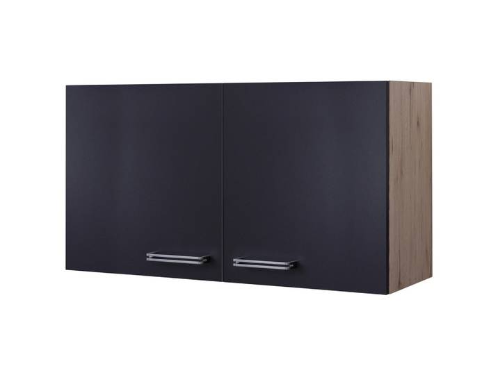 Küchenoberschrank Anthrazit/Eiche