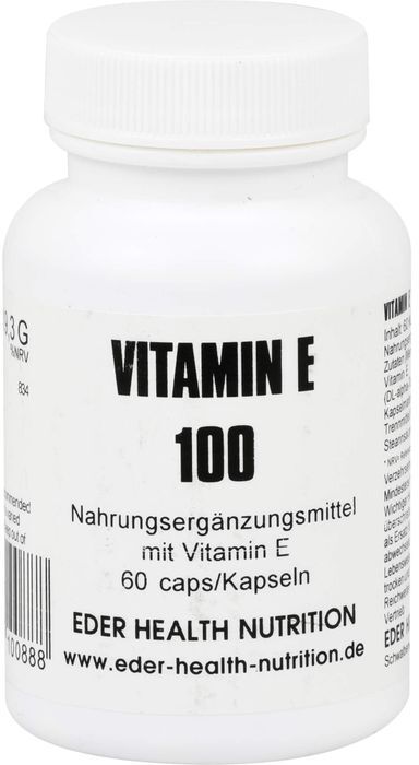 Eder Health Nutrition VITAMIN E 100 Kapseln 60 St. (29,9 g)