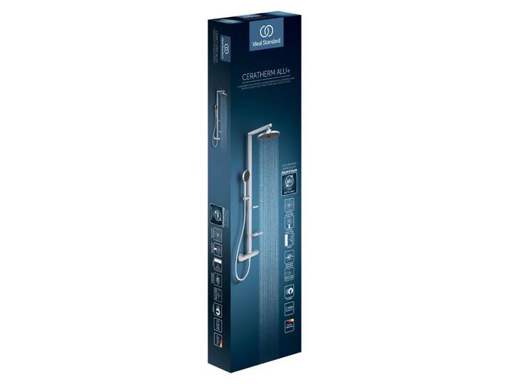 Ideal Standard Alu+ Système de douche avec thermostat de douche apparent\, BD583SI