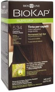 Biokap Nutricolordelicato Tinta Castanho Claro Mel Bio 5.34 140 ml