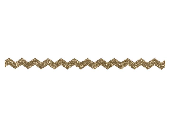 Rayher Glitter Tape Chevron Gold 15 mm 5 m